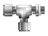 A-LOK Inch Tube Male Tee BSPP Straight Thread - MRT R